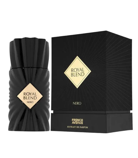 Royal Blend Nero French Avenue 100ML, parfum oriental-boisé moderne en flacon noir avec emballage élégant homme femme maroc