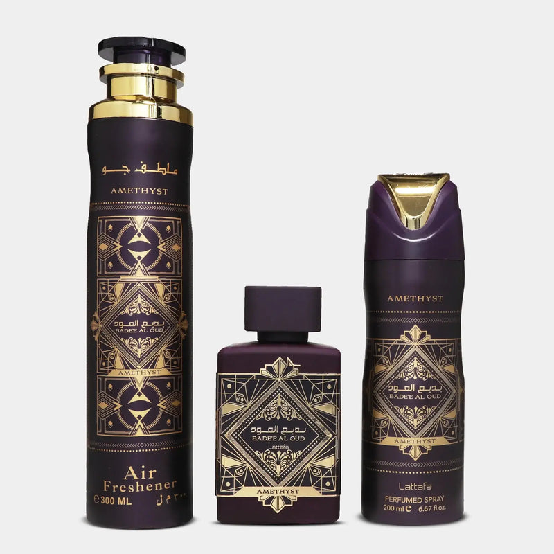 Perfumes & BeyondBadee Al Oud Amethyst – Lattafa 100 ML (Unisexe) COFFRETPerfumes & Beyond