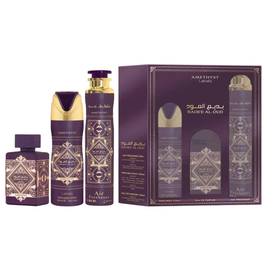 Perfumes & BeyondBadee Al Oud Amethyst – Lattafa 100 ML (Unisexe) COFFRETPerfumes & Beyond