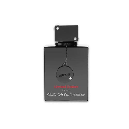 Club de Nuit Intense Man Limited Edition Parfum 105 ML - Flacon noir élégant avec chaîne et logo