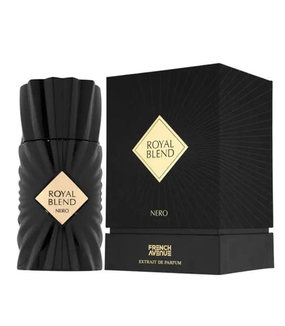 Royal Blend Nero French Avenue 100ML, parfum oriental-boisé moderne en flacon noir avec emballage élégant homme femme maroc