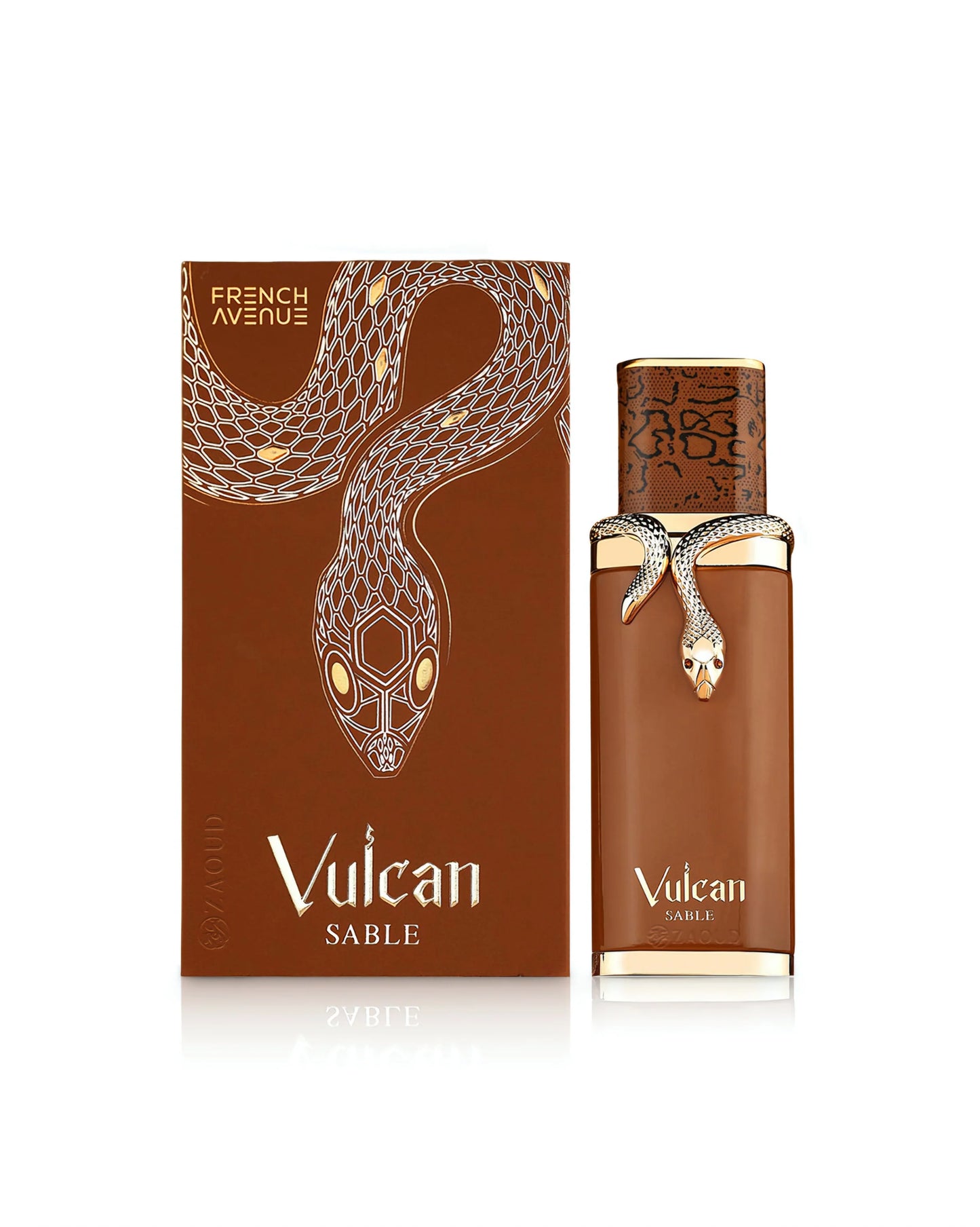 Flacon de parfum Vulcan Sable French Avenue 100 ML avec une boîte au design serpent homme maroc