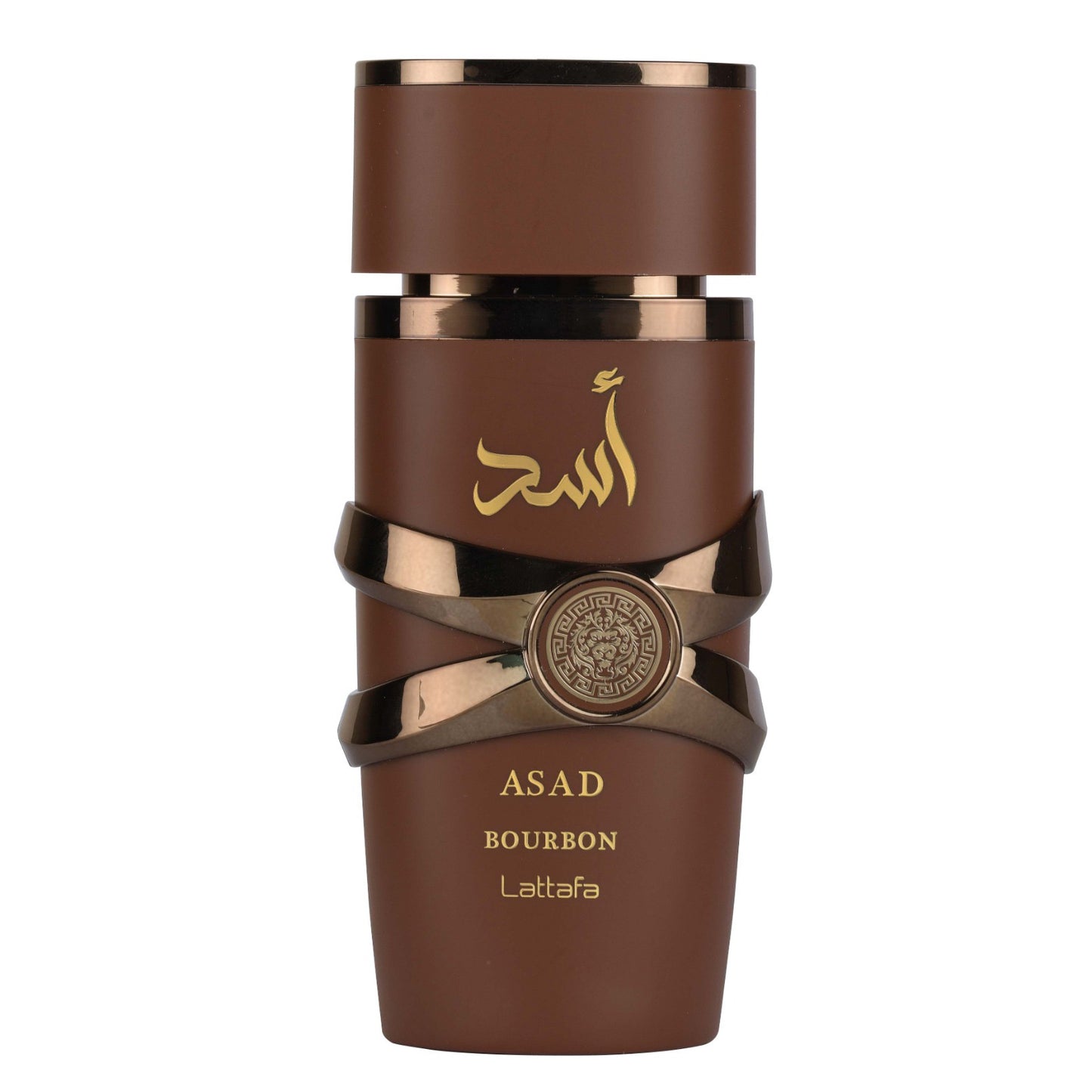 Asad Bourbon Lattafa 100ML, parfum orientale moderne, emballage élégant et audacieux, flacon en brun.