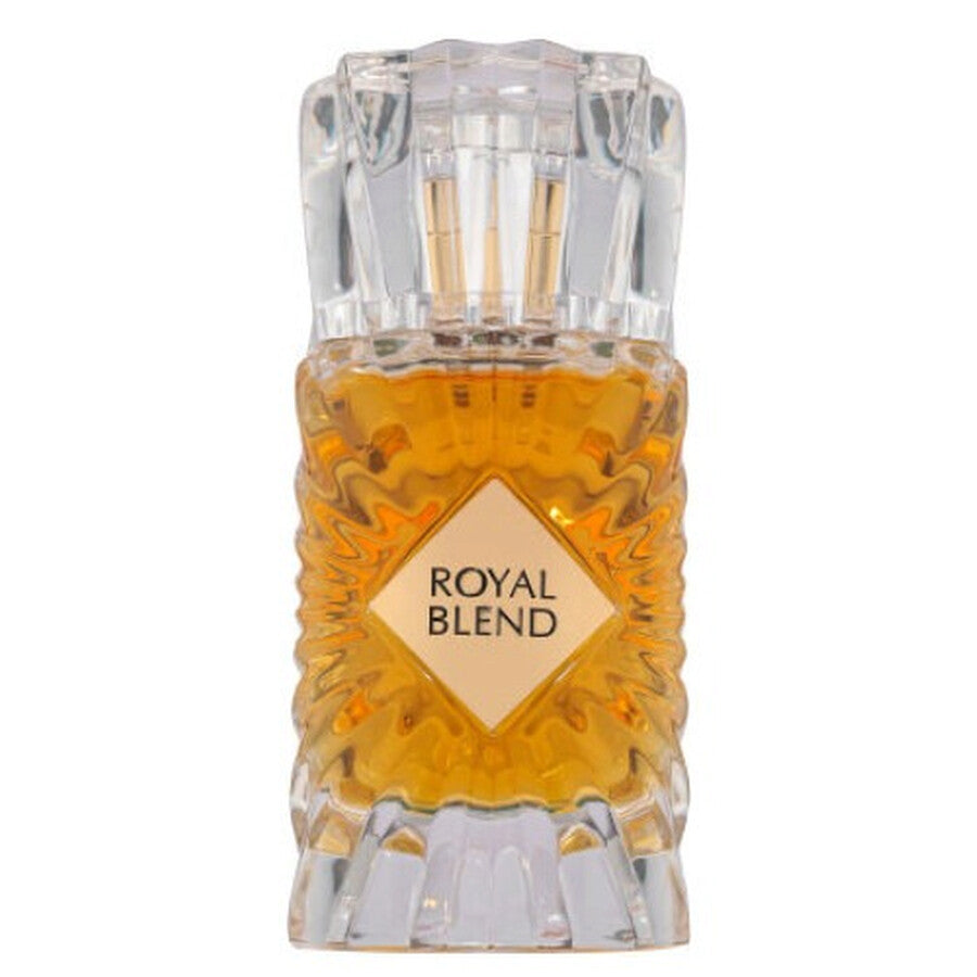 Flacon de parfum Royal Blend French Avenue 100ML avec un design élégant et une couleur dorée. homme femme maroc