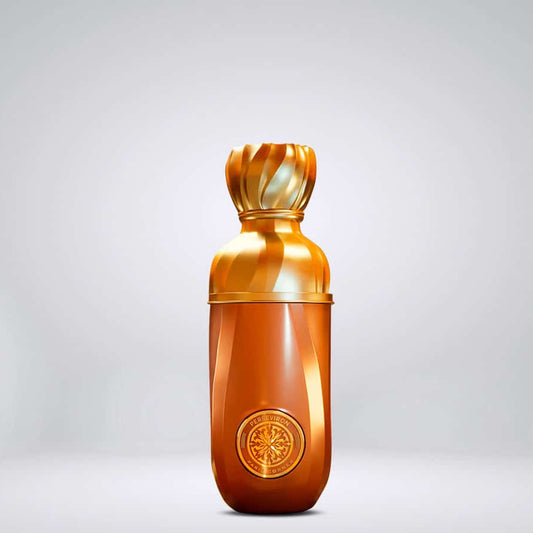 Flacon de parfum Perseviron Paris Corner 100 ML avec un design élégant en or et brun.