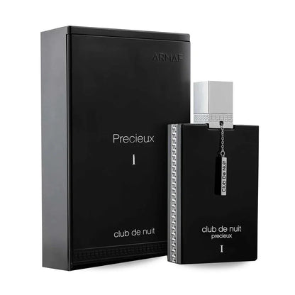 Flacon et boîte de parfum Club de Nuit Précieux I Armaf 100 ML, élégant et moderne.